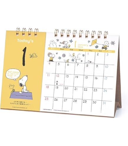 RｉN　スヌーピー 55周年　ＰＥＡＮＵＴＳ　SL 万年　カレンダー RiN スヌーピー 55周年 PEANUTS SL 万年 カレンダー RiN